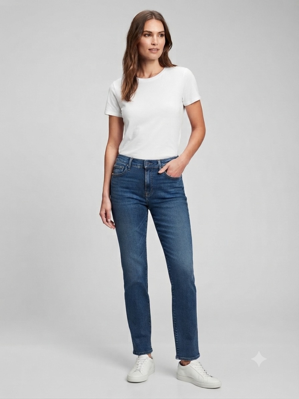 NWT Lucky Brand Women's Mid Rise Sweet Straight Jeans Size 6 / 28 Dark Wash